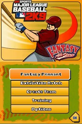 Major League Baseball 2K9 - Fantasy All-Stars (USA) (En,Fr,Es) screen shot title